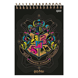 Caderno Esp Capa dura 1/4 Harry Potter 80 folhas Jandaia