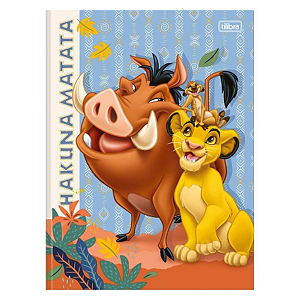 Caderno Brochurão Capa dura Rei Leão 80 folhas Tilibra