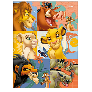 Caderno Brochurão Capa dura Rei Leão 80fls Tilibra
