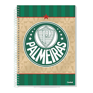 Caderno Espiral Cd 10Mat/160fls Palmeiras Credeal