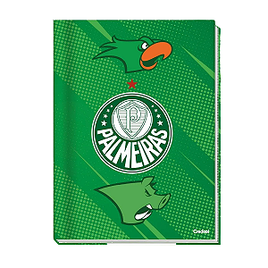 Caderno Brochurão Cd 80 folhas Palmeiras verde Credeal