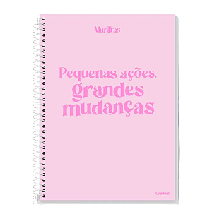 Caderno Espiral Capa dura Mantras 10Mat/160fls Credeal