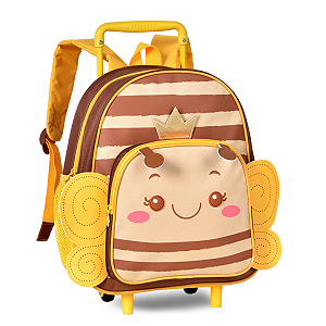 Mochilete Com Rodas Infantil Clio Pets! Abelhinha Clio