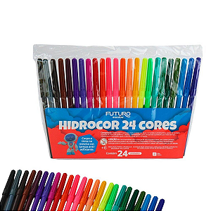 Canetinha Hidrocor 24 Cores Futuro