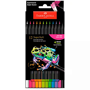 Lápis de cor 12 unidades Super Soft Neon Faber Castell