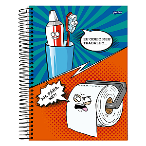 Caderno Espiral Cd Insano 10Mat/160fls jandaia