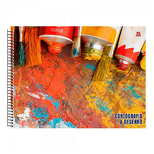 Caderno Espiral Cartografia e Desenho 60 folhas Animativa