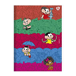 Caderno Brochurão Capa dura Turma da Mônica 80 folhas Animativa