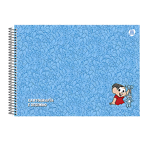 Caderno Cartografia/Desenho Turma da mônica 60fls Animativa