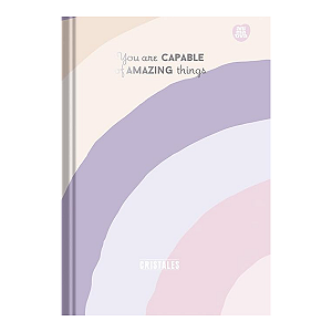 Caderno Brochurão Capa dura 80 folhas Cristales Animativa