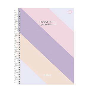 Caderno Espiral Cd Cristales 15Mat/240fls Animativa