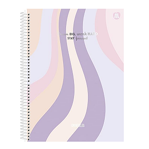 Caderno Espiral Cd Cristales 20 Matéria/320 folhas Animativa