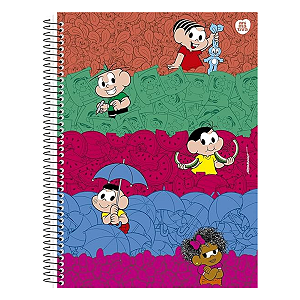 Caderno Espiral Cd 10 Matérias/160 folhas Turma da Mônica Animativa
