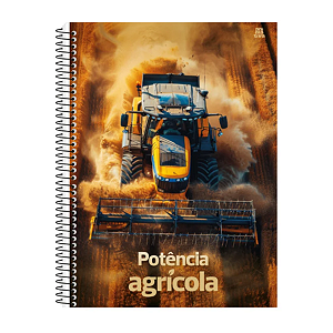 Caderno Espiral Capa dura 10Mat/160fls Agroforte Animativa