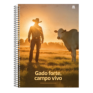 Caderno Espiral Cd 10 Matérias/160 folhas Agroforte Animativa
