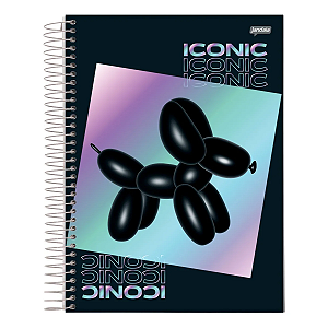 Caderno Espiral Cd Uni 10Mat/160fls Holográfica Jandaia
