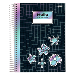 Caderno Espiral Cd Universitário 10Mat/160fls Holográfica Jandaia