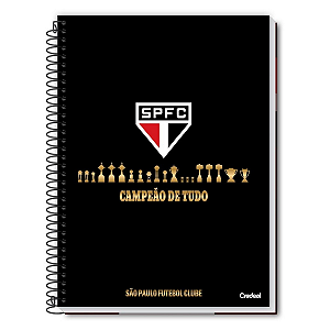Caderno Espiral Cd São Paulo 10Mat/160fls Credeal