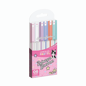 Caneta Esferográfica 1.0 Gel Cor Pastel C/6uni Rebecca bonbon Skypaper