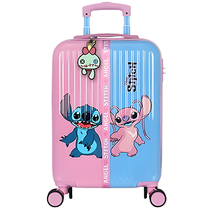 Mala Infantil Stitch Rosa/Azul Luxcel