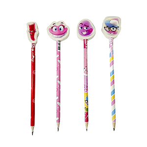 Lápis Preto HB Com Borracha Fini LeoLeo