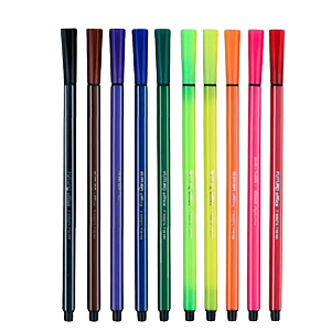 Caneta Esferográfica 0.4 10 Cores Fineliner Futuro