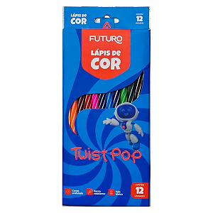 Lápis de cor 12 unidades Twist Color Futuro