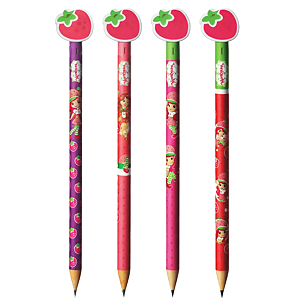 Lápis Preto HB C/Borracha Moranguinho Skypaper