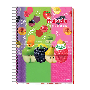 Caderno Espiral Cd Fruit-tella 1 matéria Credeal