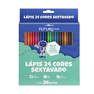 Lápis de cor 24 unidades Sextavado Futuro