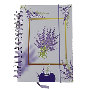 Agenda Capa dura 14.5X21Cm 336 FLS Lilás 2027 Amigold