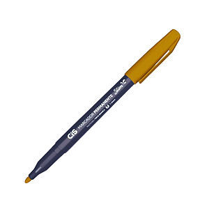 Marcador Permanente Slim Prata/Dourado CIS