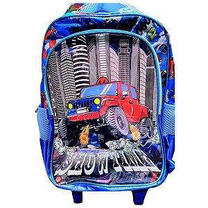 Kit Mochila+Lancheira+Estojo Carro Show Time Vivasol