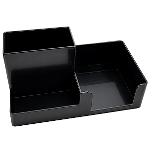 Organizador Plástico Preto/Branco C/3div Sutt