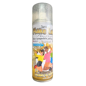 Spray Make Loko Brilho Tinta temporária para Cabelos Make+