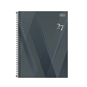 Agenda Espiral Capa dura Universitário Spot Masculino 2027 200fls Tilibra