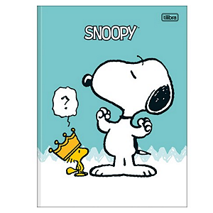 Caderno Brochurão Capa dura Snoopy 80 Folhas Tilibra