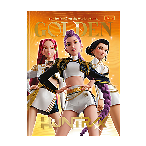 Caderno Brochurão Capa dura Guerreiras do Kpop 80 Folhas Tilibra