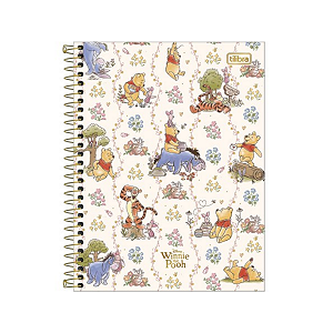 Caderno Espiral Universitário Capa dura Pooh 01MAT/80fls Tilibra