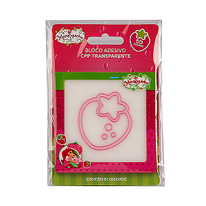 Bloco Adesivo Transparente C/50fls Moranguinho Skypaper