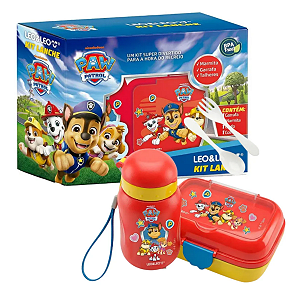 Kit Lanche Garrafa+Talheres+Marmita Patrulha Canina LEOLEO