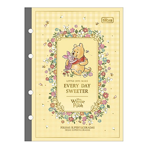 Refil Caderno Tiliflex Colegial Pooh 80 Folhas Tilibra
