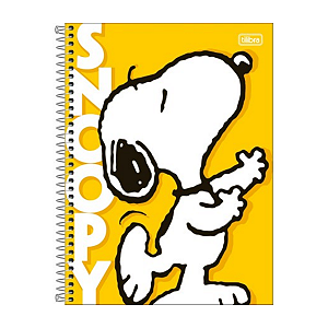 Caderno Espiral CD Snoopy 10Mat/160fls Tilibra