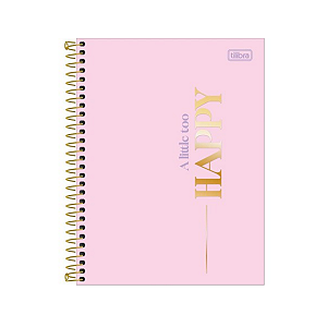 Caderno Colegial Espiral CD Happy 10Mat/160fls Tilibra