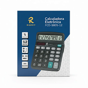 Calculadora Eletrônica FCD-9805 8 Dígitos Risovit