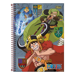 Caderno Espiral Universitário 01MAt/80FLS One Piece Tilibra