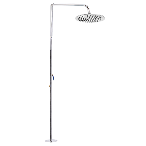 chuveiro inox redondo - inox para áreas externas