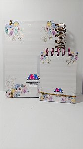 Kit Caderno+Caneca de porcelana+bloco de notas