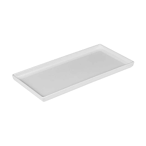 VEM 1030 PRATO SQUARE 13.5X27CM PP BRANCO