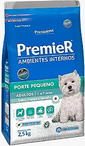 PremieR Ambientes Internos Cães Adultos Sabor Frango & Salmão
